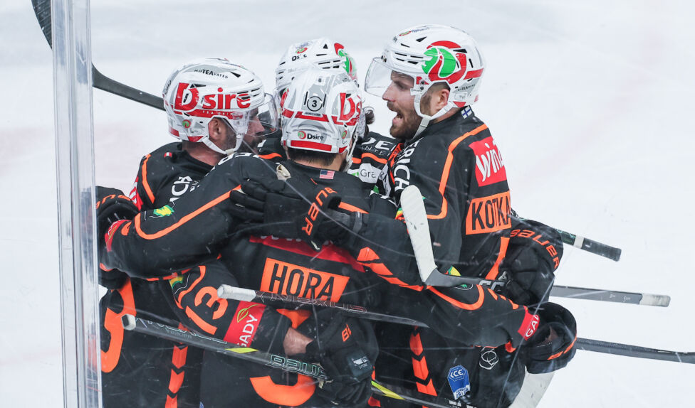 Die Graz99ers (Bild) gehen selbstbewusst in die Endspielserie gegen Pustertal