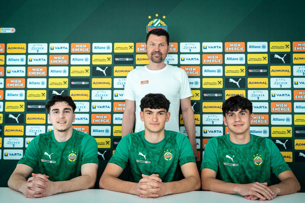 Rapid bindet drei Nachwuchsspieler langfristig