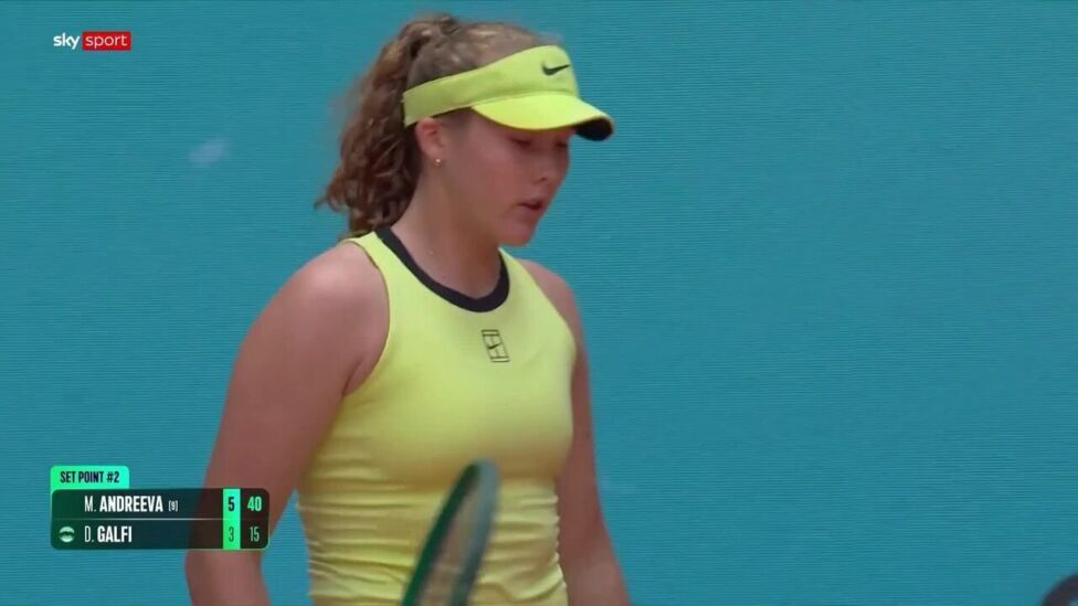 Andreeva in Madrid eine Runde weiter