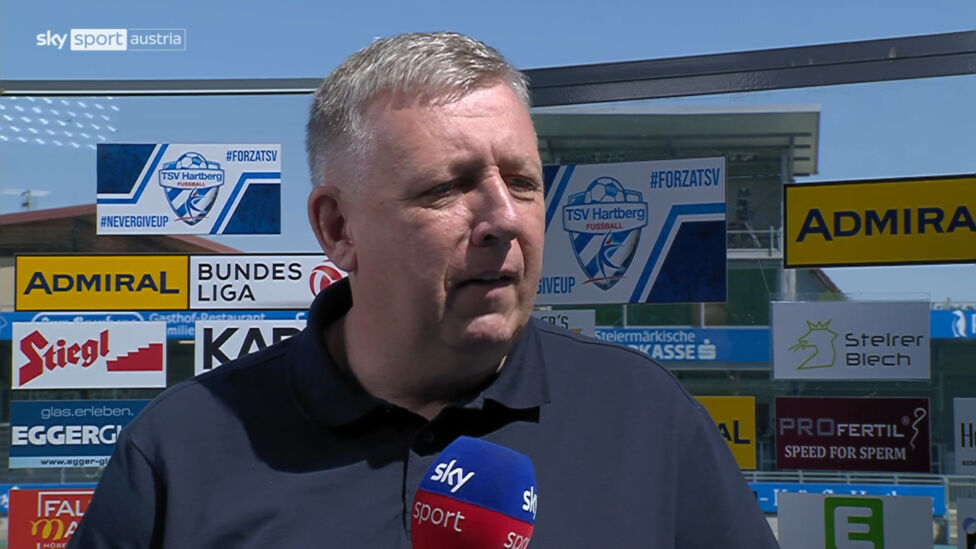 Hartberg-Obmann Erich Korherr äußert sich im Sky-Interview u.a. über sein Verhältnis zum scheidenden Trainer Manfred Sch
