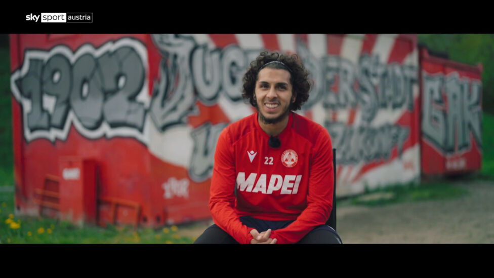 Ramiz Harakaté ist der Überflieger und Topscorer beim GAK. Sky hat den Offensivspieler vor dem Qualigruppen-Duell gegen 