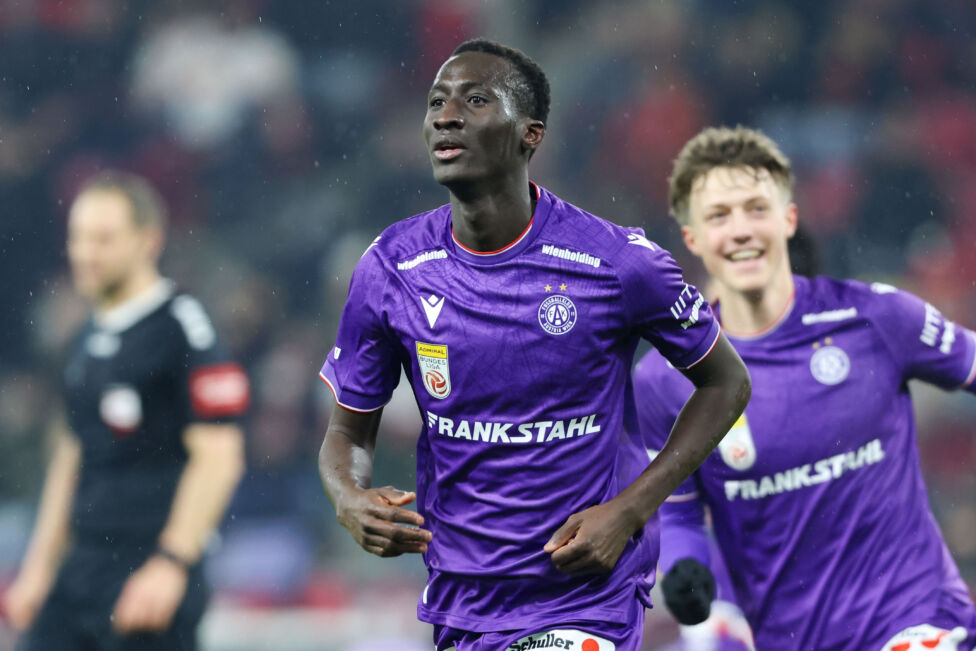 Abubakr Barry könnte die Wiener Austria nach Sky-Informationen verlassen. Red Bull Salzburg arbeitet an einer Verpflicht