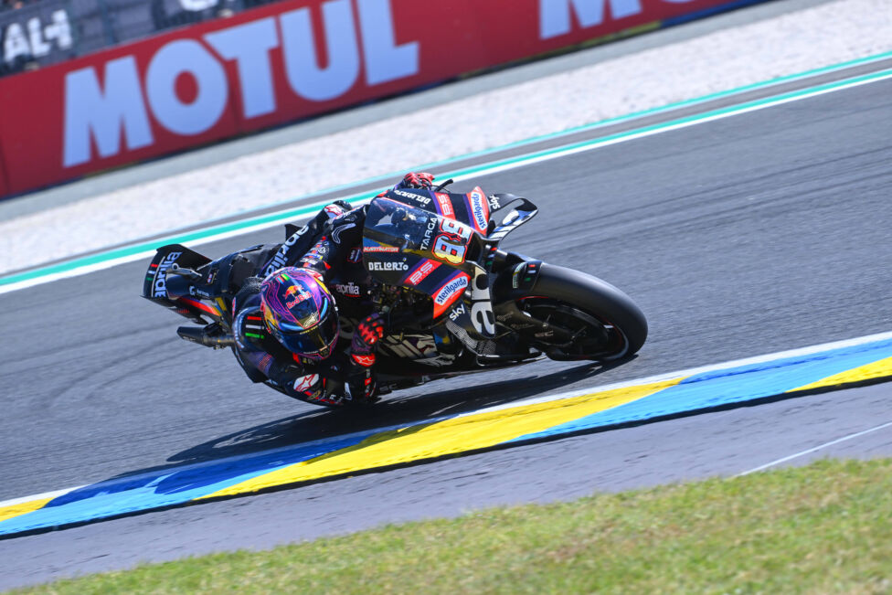 Der spanische Aprilia-Pilot Jorge Martin hat am Samstag den Sprint der MotoGP in Le Mans gewonnen.