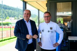 Die Gespräche des ÖFB mit Teamchef Ralf Rangnick über eine Verlängerung seines Vertrages biegen in die Zielgerade.