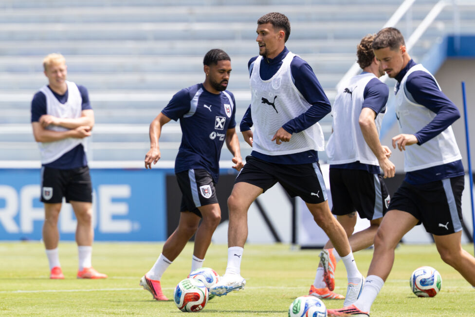 Österreichs Fußball-Nationalmannschaft hat das Freitag-Training in Santa Barbara vollzählig absolviert
