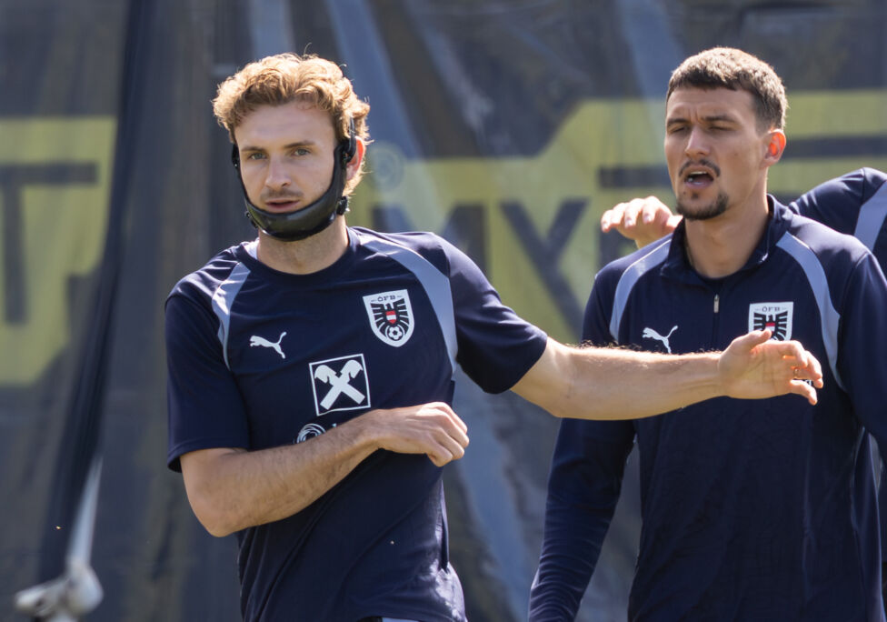 Österreichs Nationalteam hat am Vortag des WM-Spiels gegen Argentinien in Vollbesetzung trainiert.