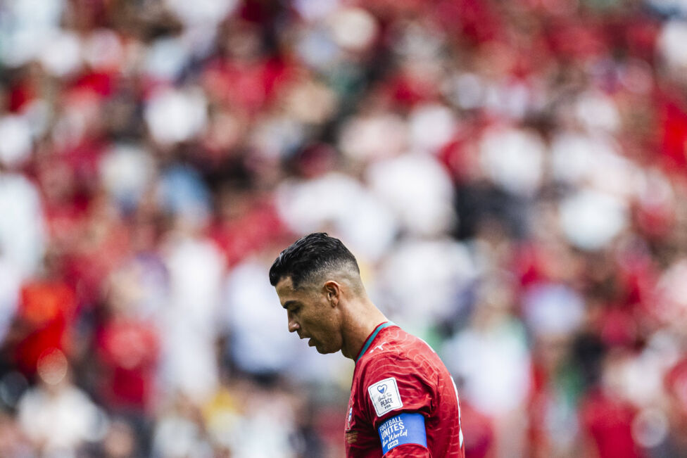 Der Abgang passte ins Bild. Während sich seine Teamkollegen noch auf eine Ehrenrunde machten, war Cristiano Ronaldo läng