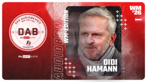 In der zwölften und letzten Ausgabe von DAB | Der  Audiobeweis Spezial: „WM-Edition“ ist Sky-Experte Didi Hamann zu Gast