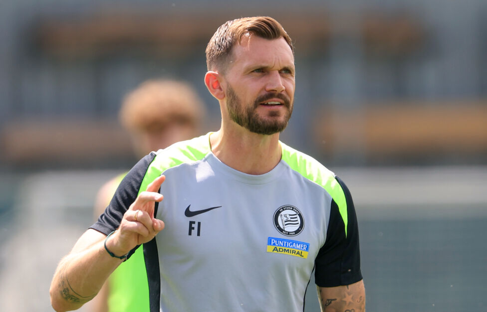 Sturm-Trainer Fabio Ingolitsch im Training