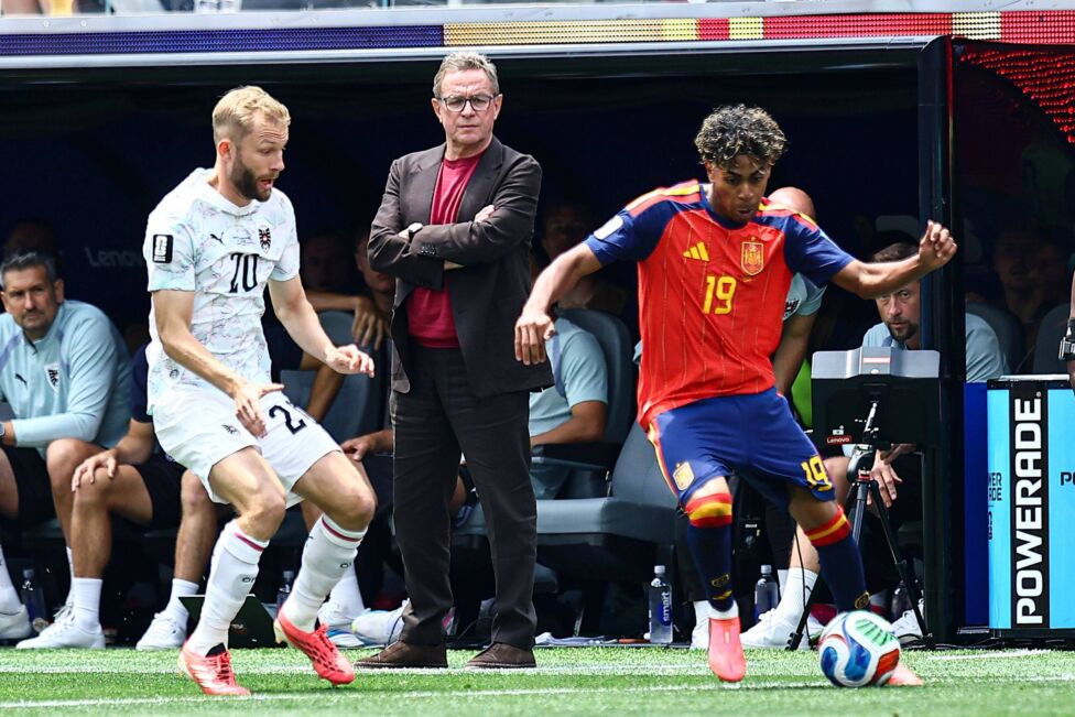 Zum "Mann des Spiels" wurde Lamine Yamal gewählt, ÖFB-Teamchef Ralf Rangnick war nach der Niederlage gegen Spanien (0:3)
