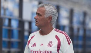 Real-Madrid-Trainer Jose Mourinho im Training