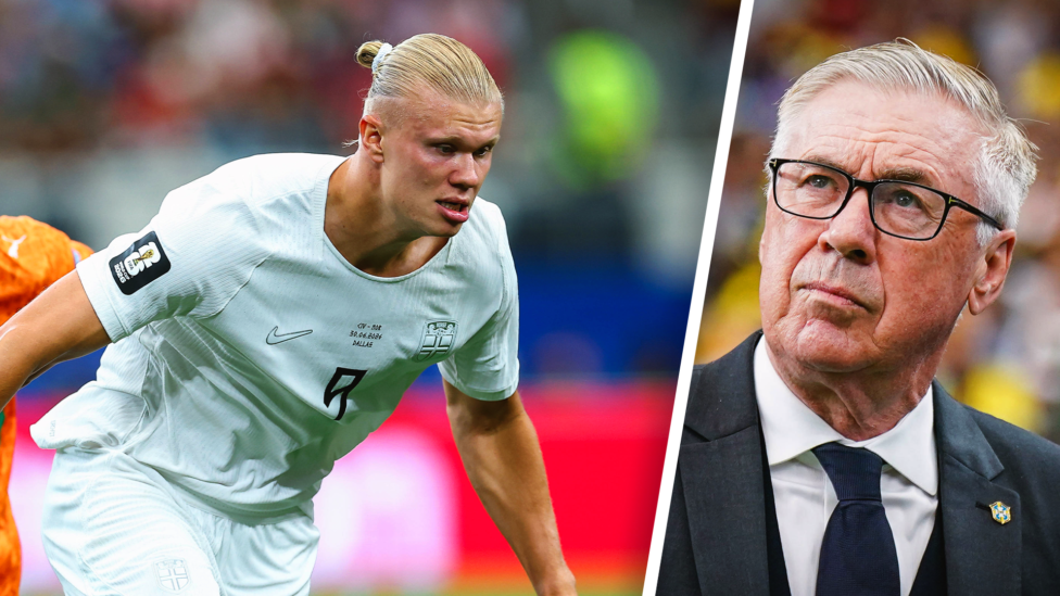 Norwegens Erling Haaland (links) gehört zu den gefährlichsten Angreifern der Fußball-WM - doch Brasiliens Abwehrspieler 