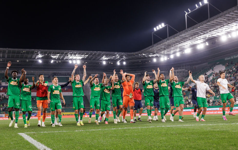 Der SK Rapid hat am Sonntag mit dem 8:0-Erfolg gegen den GAK einen der höchsten Siege in der 1974 gegründeten ADMIRAL Bu
