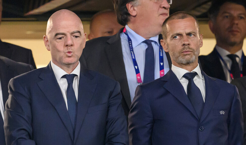 Beim Supercup sprechen die UEFA-Bosse um Aleksander Ceferin (Bild rechts) erstmals persönlich über das weitere Vorgehen 