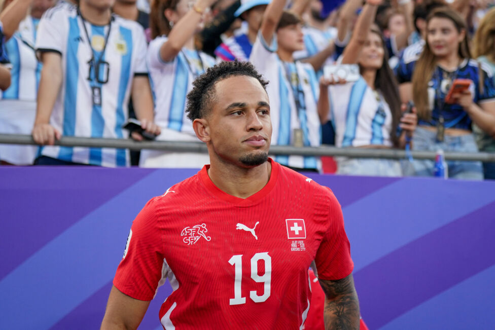 Noah Okafor im Trikot der Schweizer Nationalmannschaft