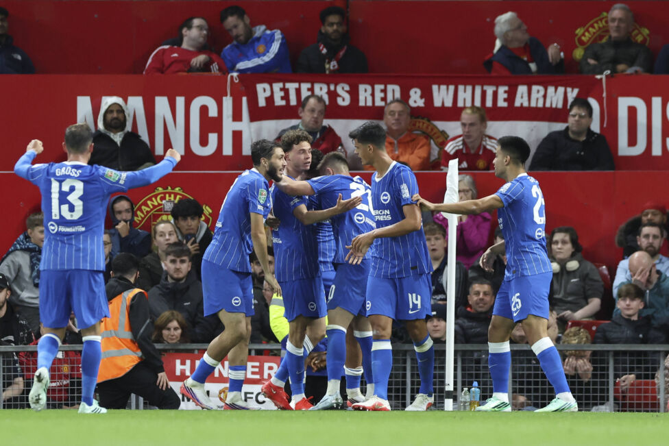 Brighton & Hove Albion hat einen wichtigen Sieg im Old Trafford gefeiert