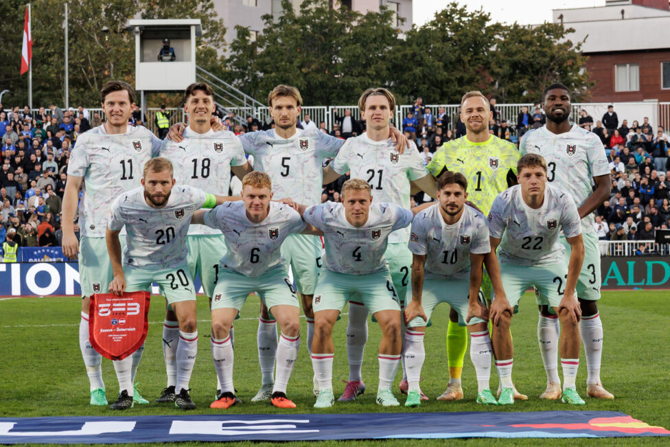 Österreichs Fußball-Nationalteam der Männer hat sich in der FIFA-Weltrangliste um eine Position auf Platz 22 verbessert