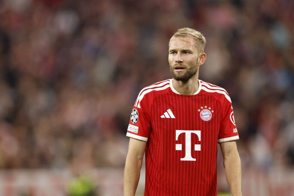 Konrad Laimer für den FC Bayern in der UEFA Champions League im Einsatz
